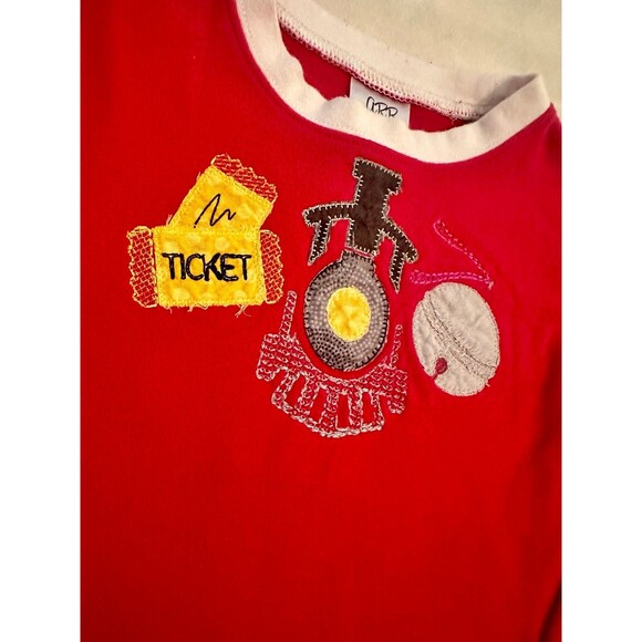 Embroidered Christmas PJs Tight Fit Size 4/5 - Picture 3 of 5